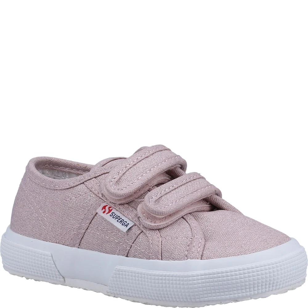 Superga 2750 Kids Straps Glitter Canvas Trainer