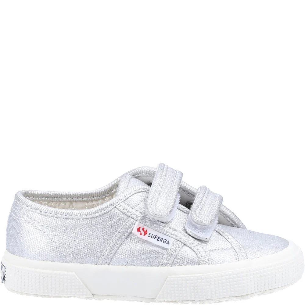 Superga 2750 Kids Straps Metallic Canvas Trainers - Image 4