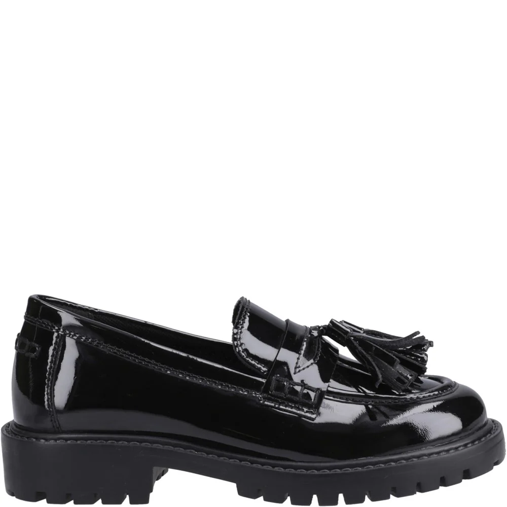 Hush Puppies Abigail Patent XL Senior School Shoes - Image 5