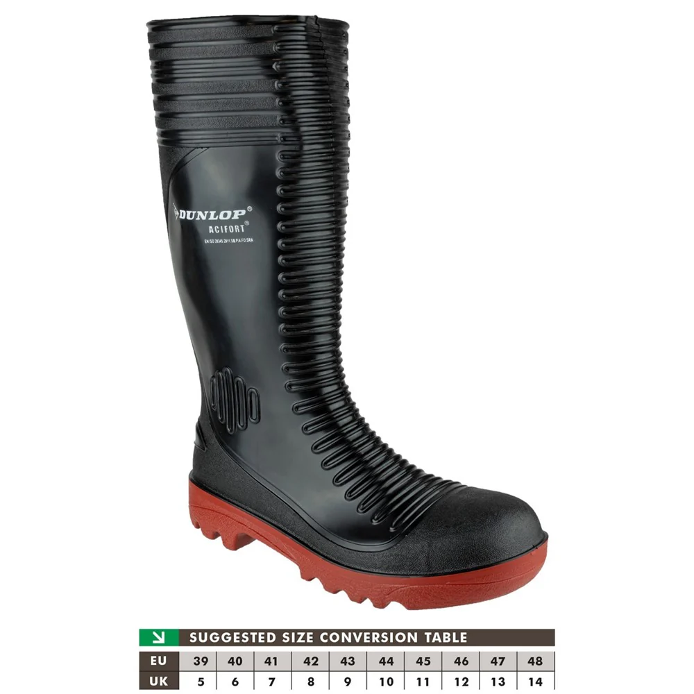 Dunlop Acifort Ribbed Full Safety Wellington - Image 7