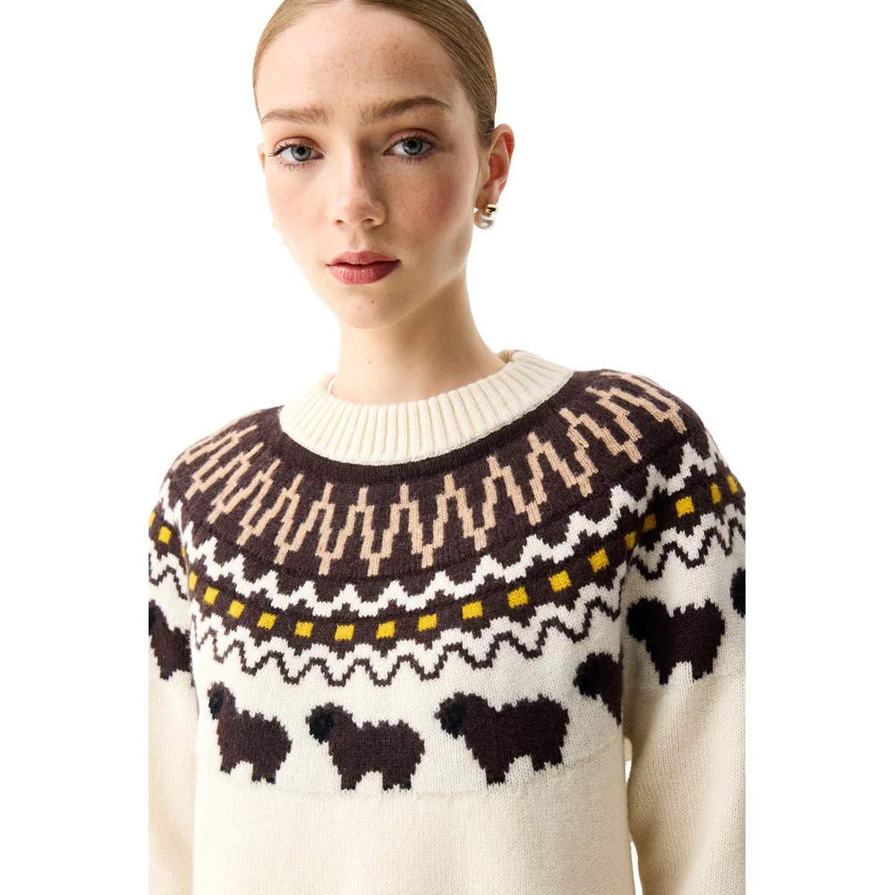 Hunter Ashie Crew Fair Isle Knit - Image 4