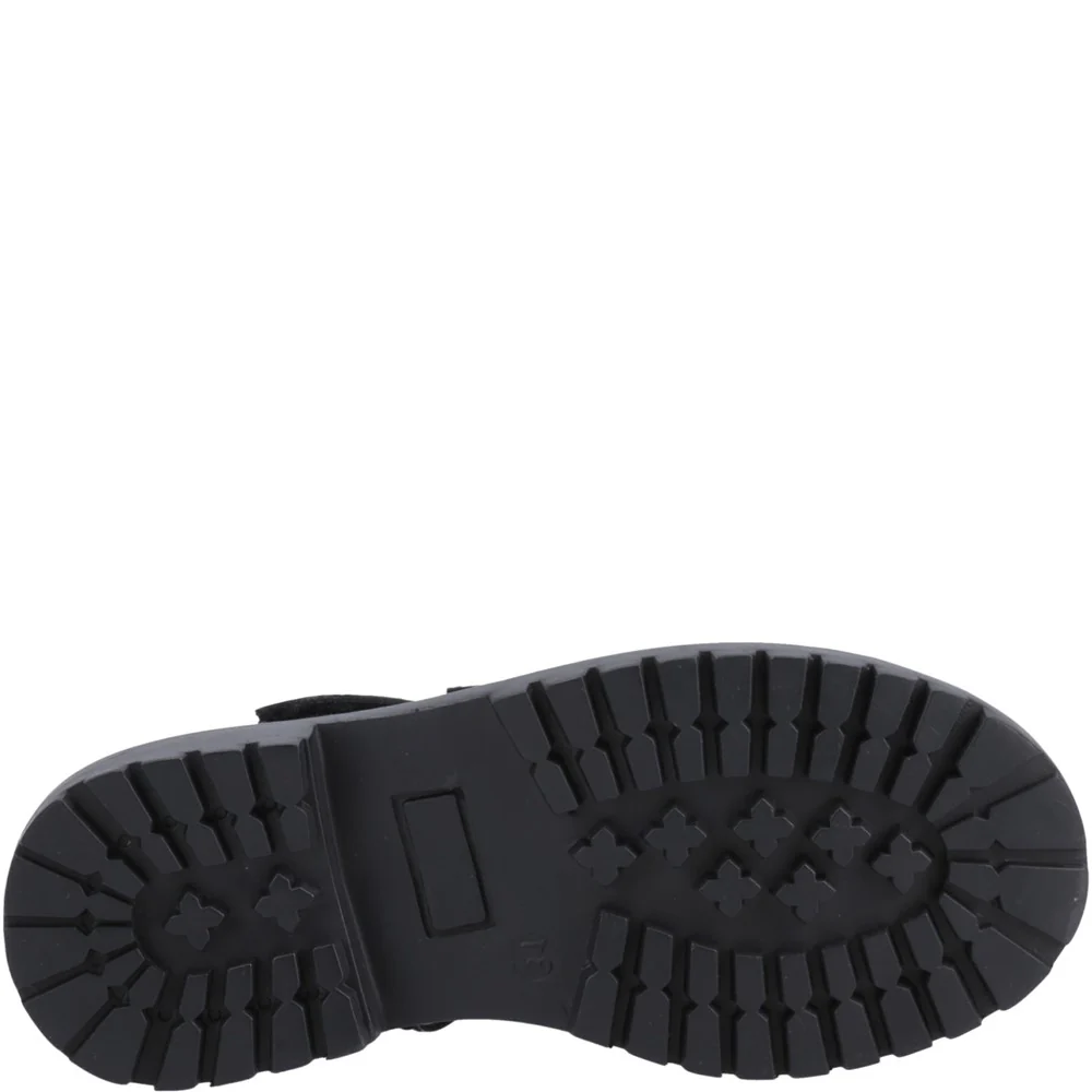 Hush Puppies Astrid Bow Patent Junior School Shoes - Image 3