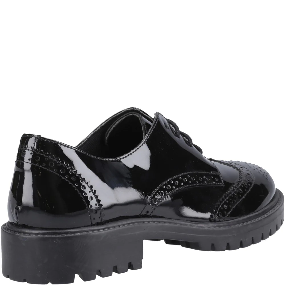 Hush Puppies Athena Patent Junior School Shoes - Image 2