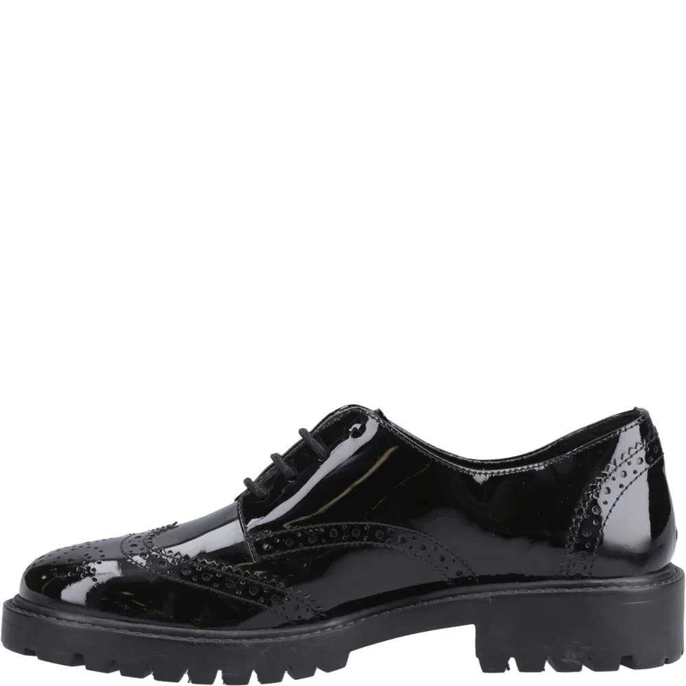 Hush Puppies Athena Patent Junior School Shoes - Image 4