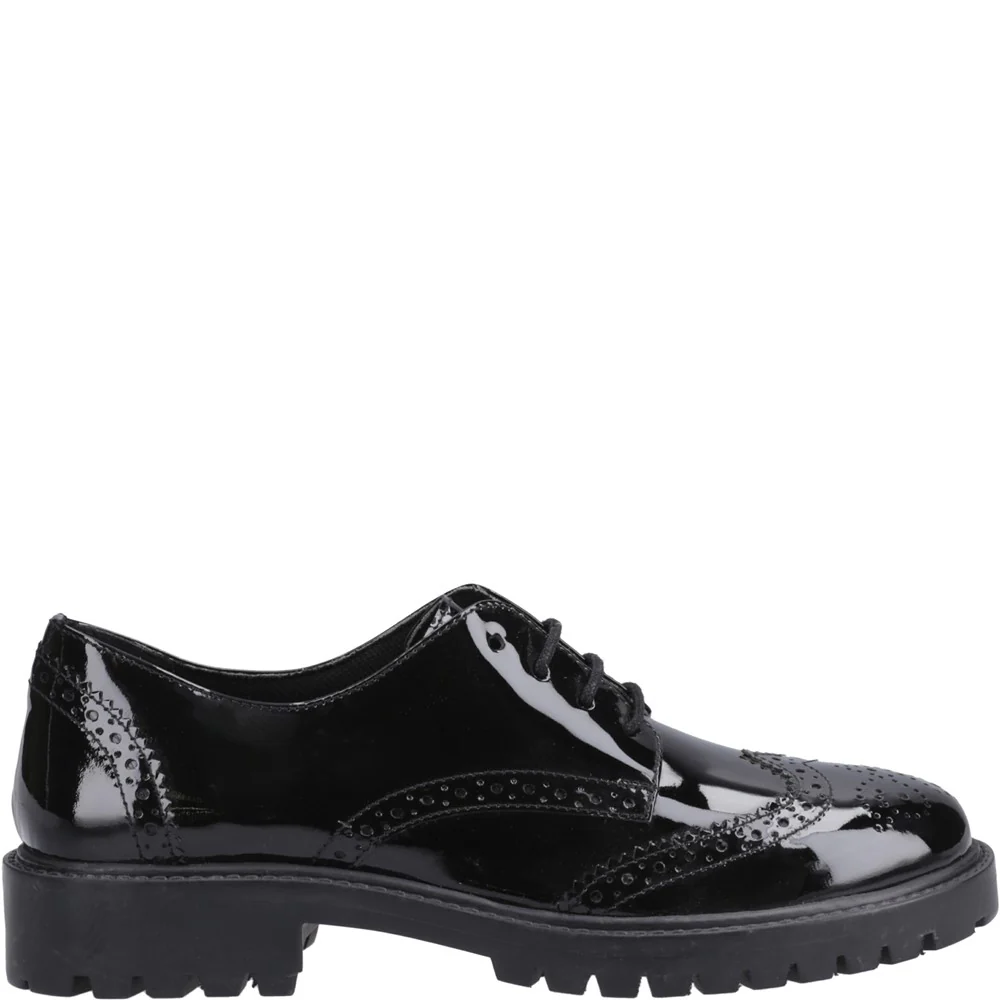 Hush Puppies Athena Patent Junior School Shoes - Image 5