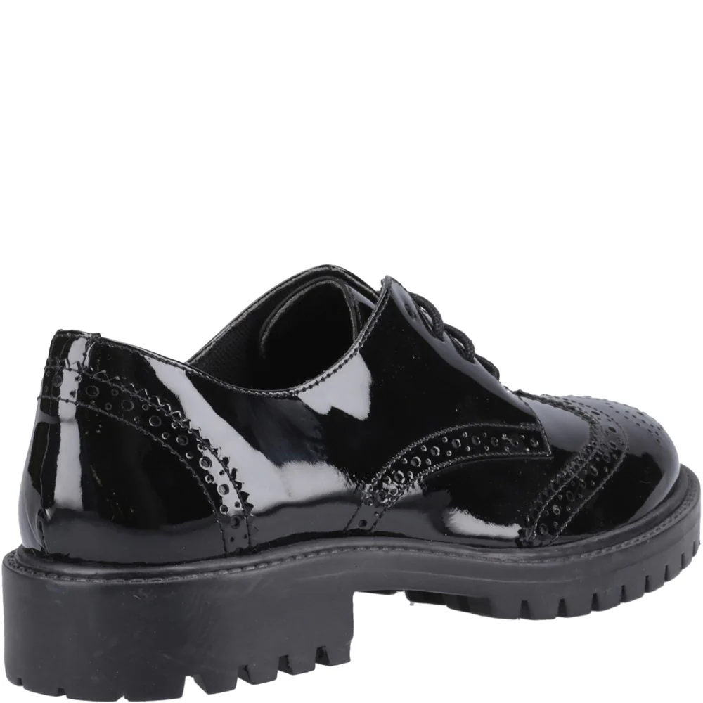 Hush Puppies Athena Patent Senior School Shoes - Image 2
