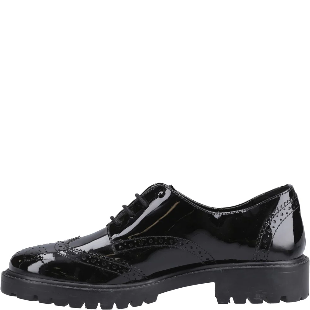 Hush Puppies Athena Patent Senior School Shoes - Image 4