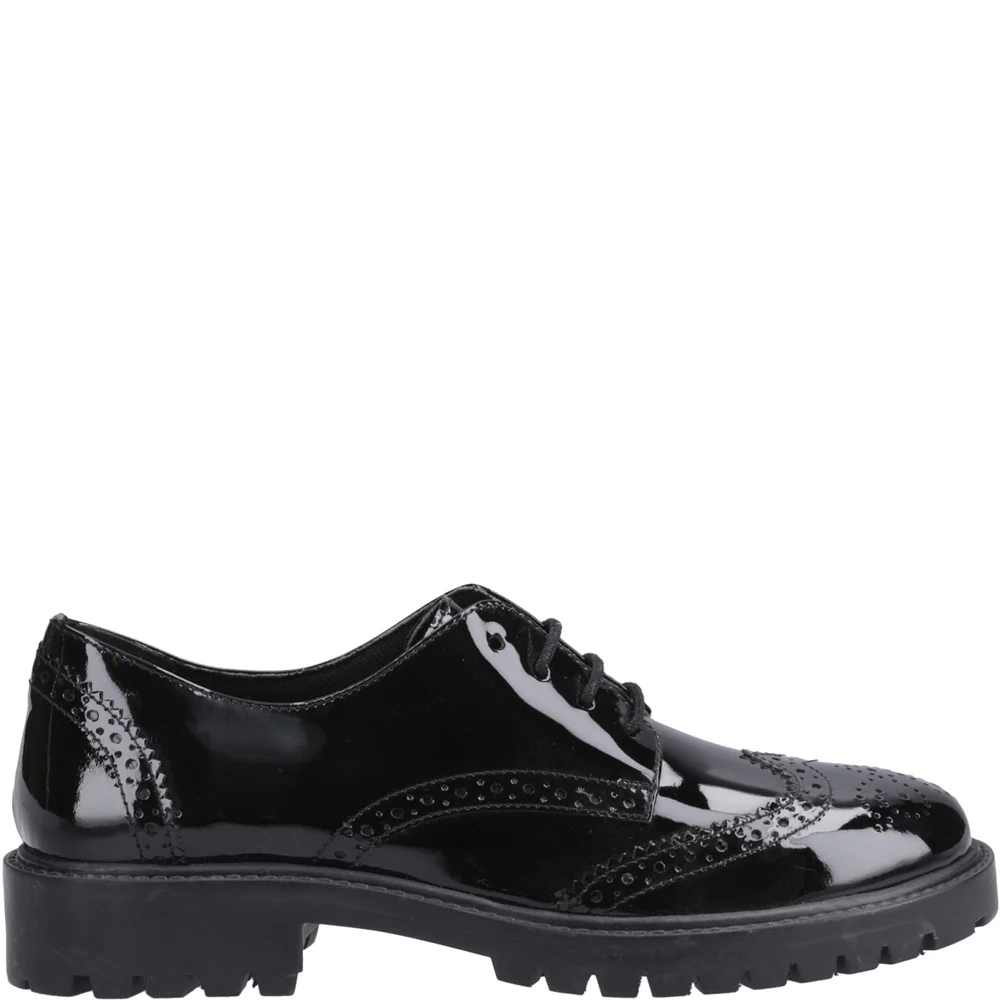 Hush Puppies Athena Patent Senior School Shoes - Image 5