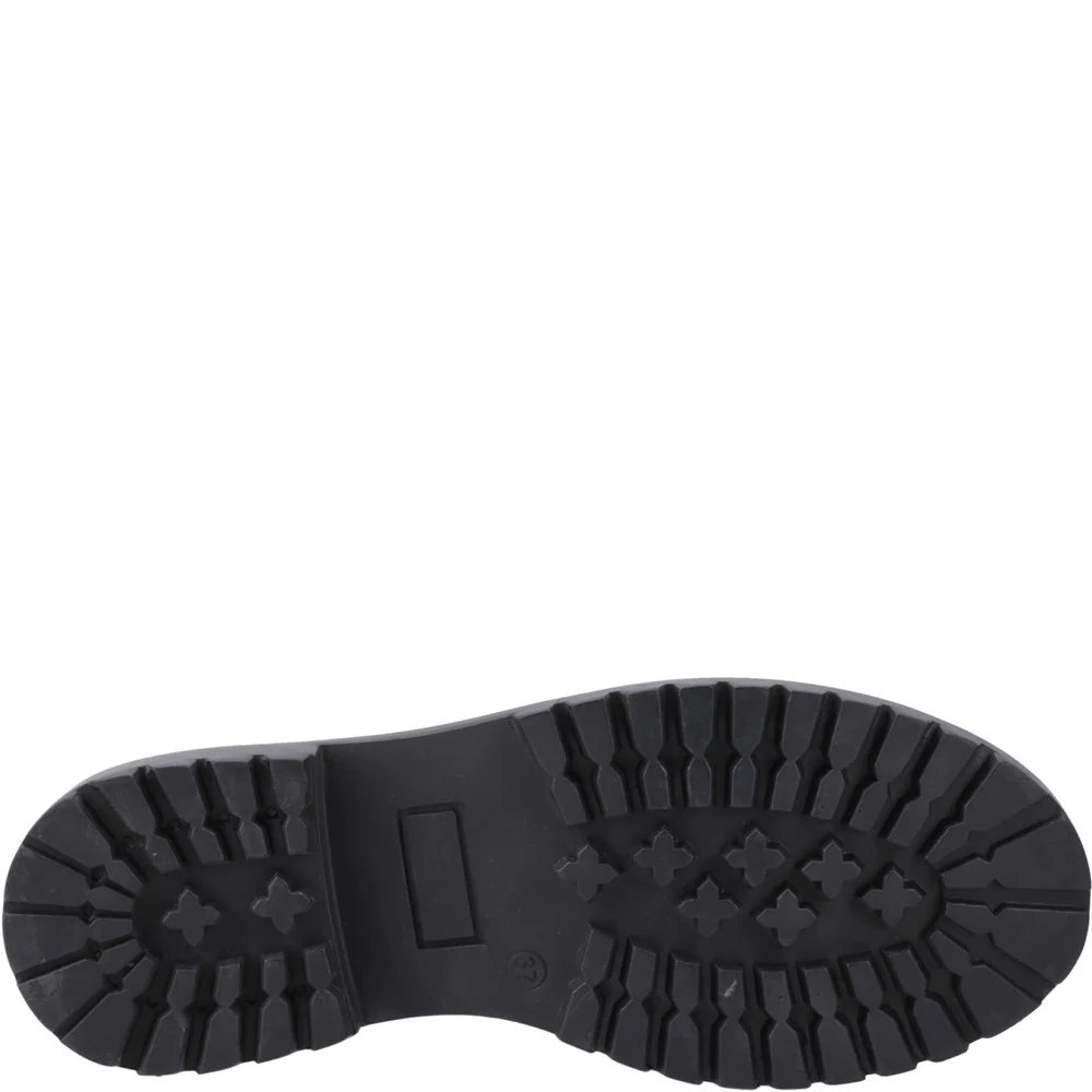 Hush Puppies Aubrey Lace Up Patent Junior School Shoes - Image 3