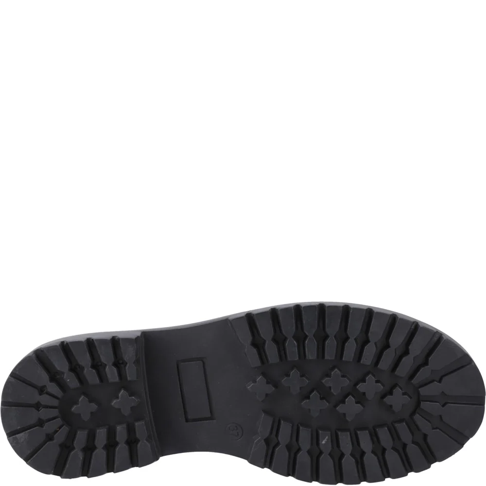 Hush Puppies Aubrey Lace Up Patent XL Senior School Shoes - Image 3
