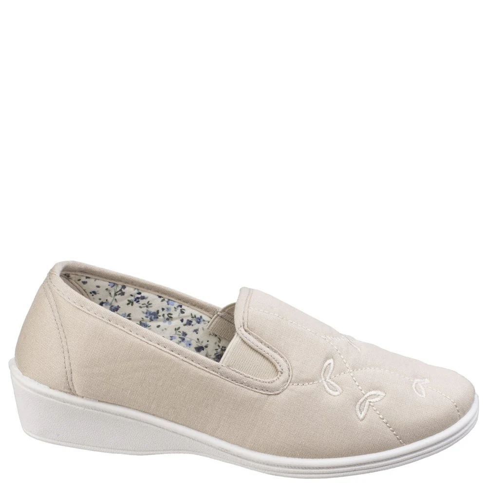 Mirak Bessie Twin Gusset Canvas Slip On Shoe - Image 4