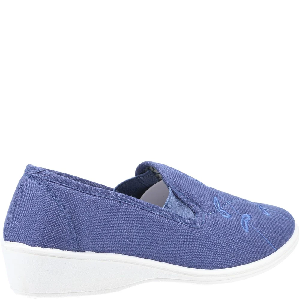 Mirak Bessie Twin Gusset Canvas Slip On Shoe - Image 2