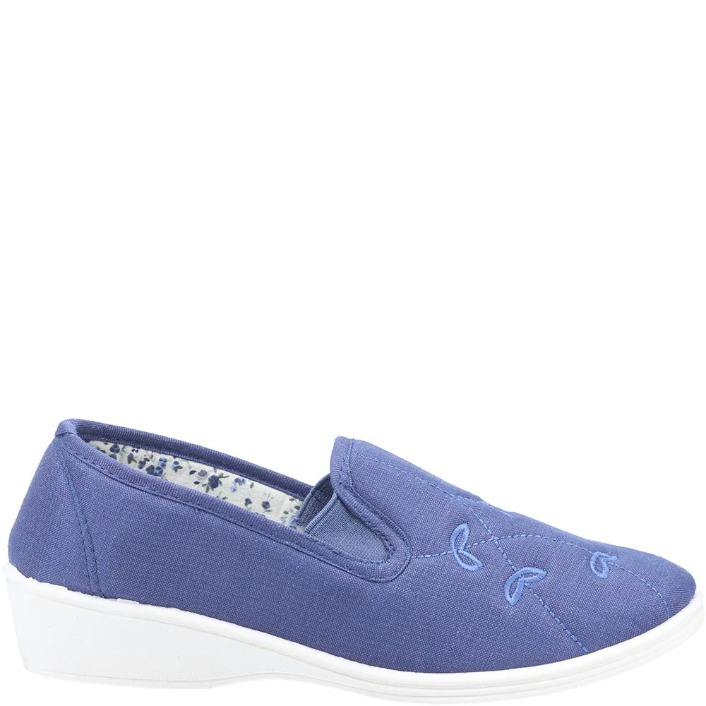 Mirak Bessie Twin Gusset Canvas Slip On Shoe - Image 4