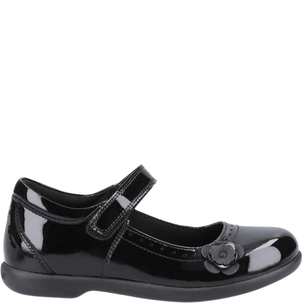 Hush Puppies Bethany Patent Junior School Shoes - Image 5