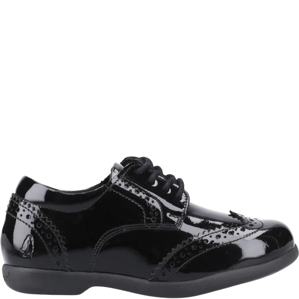 Hush Puppies Bridget Patent Junior School Shoes - Image 5