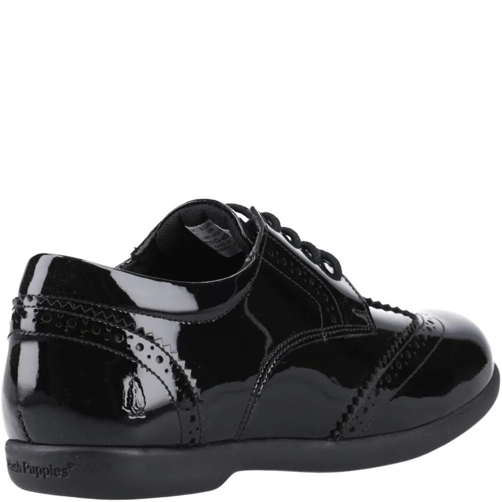 Hush Puppies Bridget Patent Senior School Shoes Size 6 - Image 2