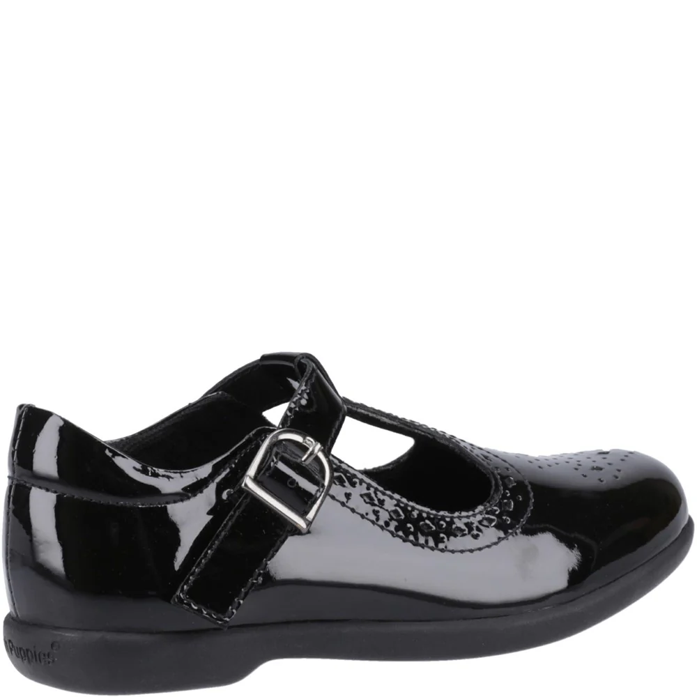 Hush Puppies Britney XL Patent Senior School Shoes - Image 2