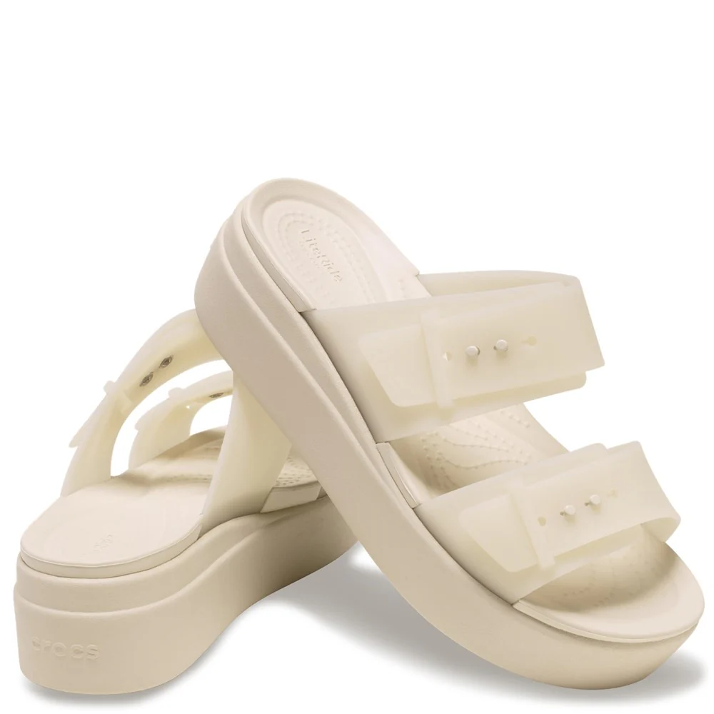 Crocs Brooklyn Buckle Low Wedge - Image 3