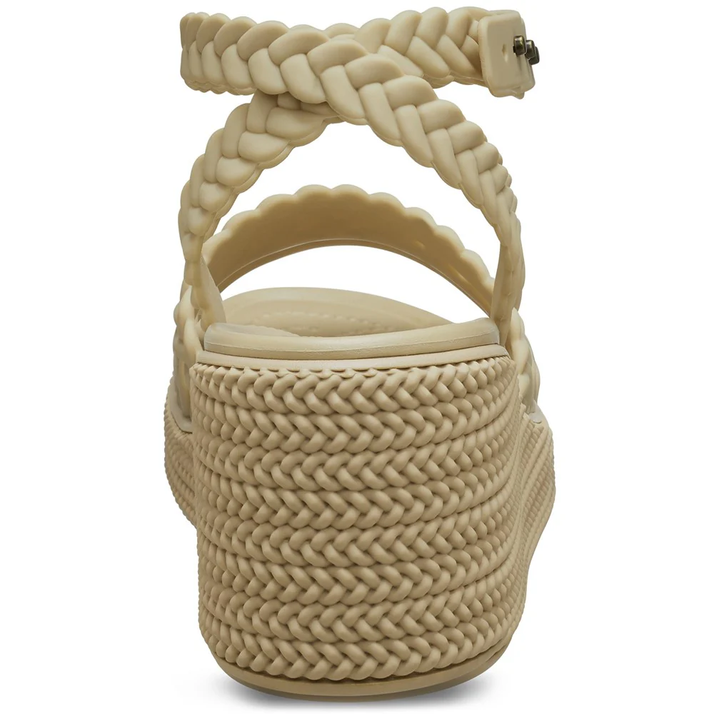 Crocs Brooklyn Woven Ankle Strap Wedge - Image 2