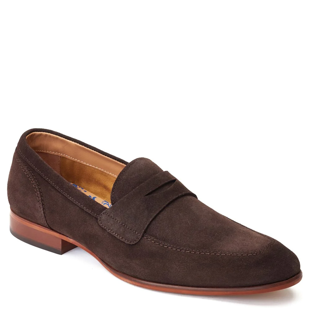 Base London Bruno Suede Penny Loafers