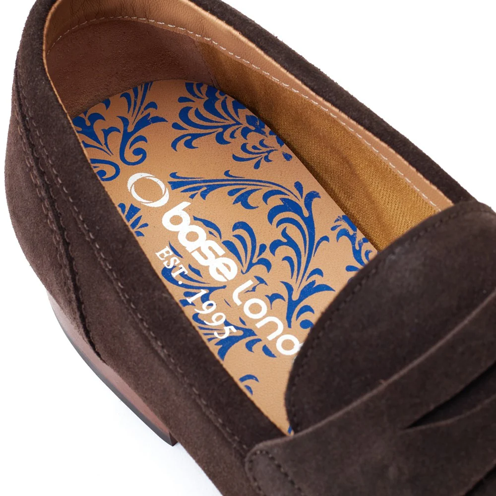 Base London Bruno Suede Penny Loafers - Image 6