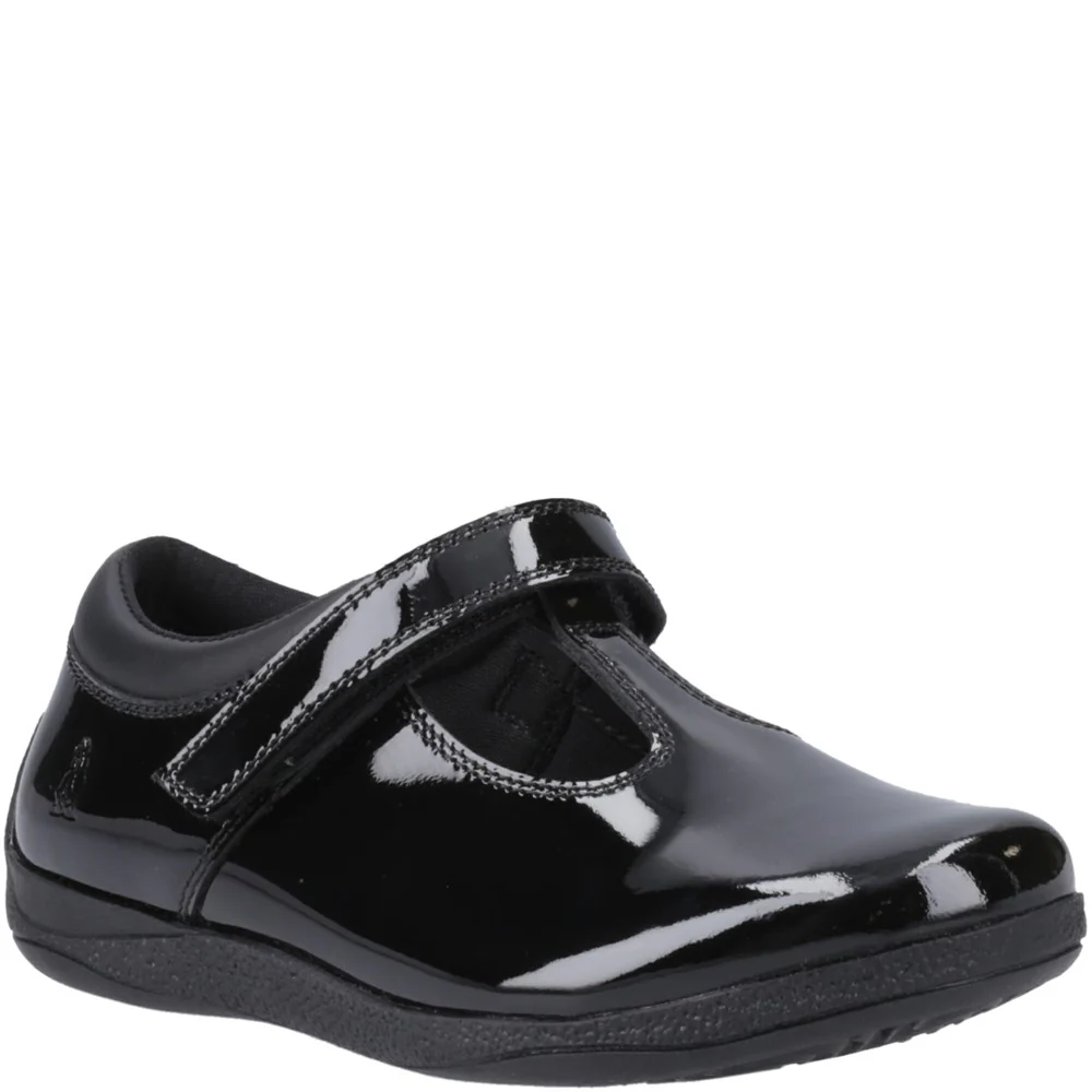Hush Puppies Caitlin T-Bar Patent Senior School Shoes