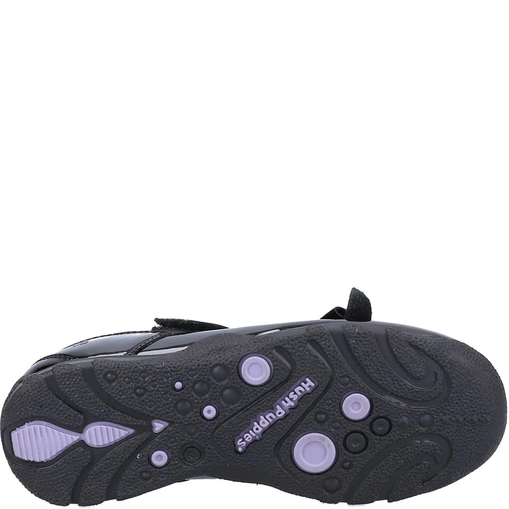 Hush Puppies Carrie Senior Patent School Shoes - Image 3
