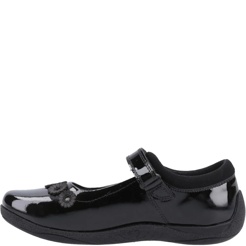 Hush Puppies Christina Patent Junior School Shoes - Image 4