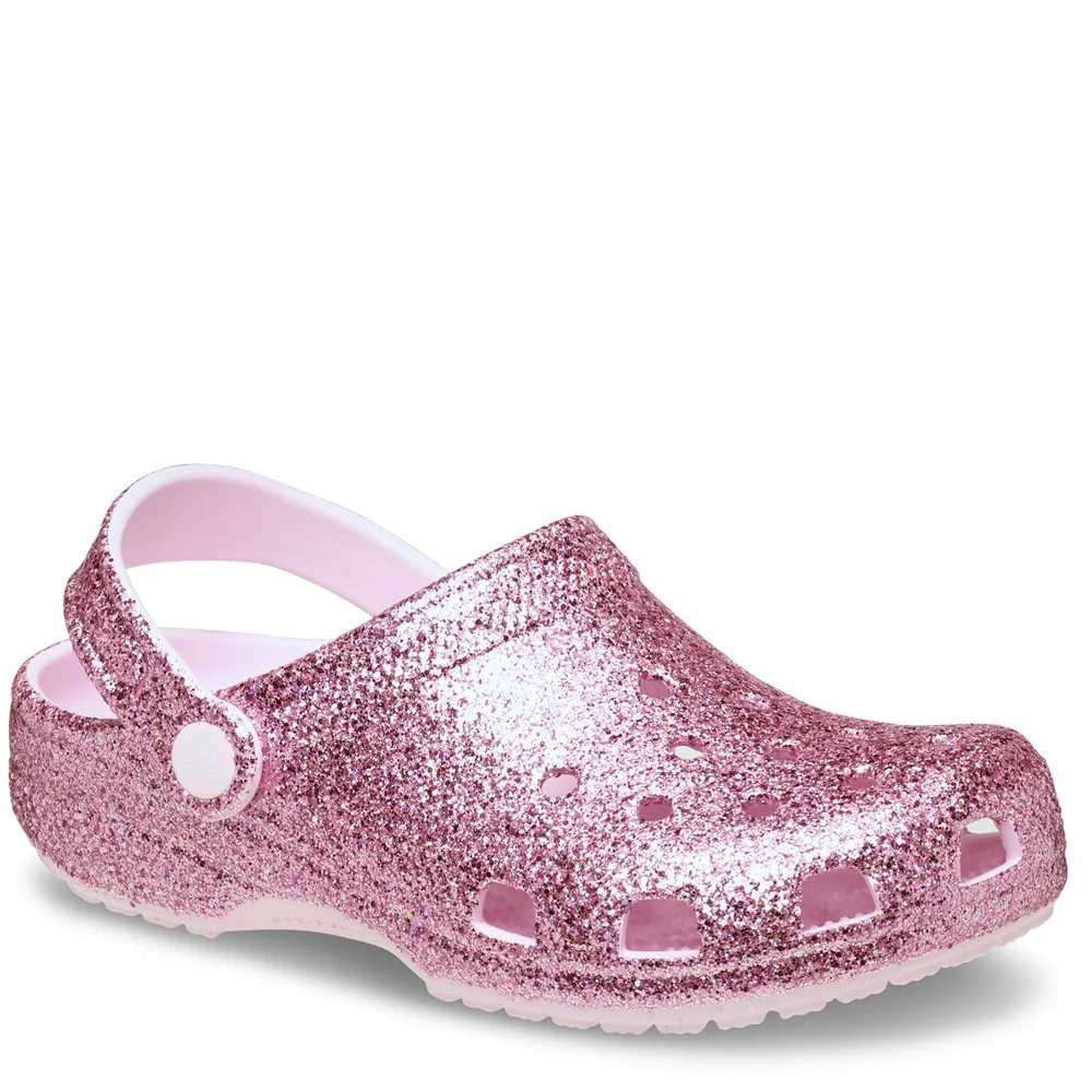 Crocs Kids Classic Chunky Glitter Clogs