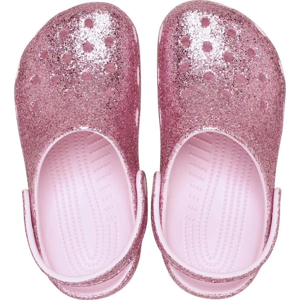 Crocs Kids Classic Chunky Glitter Clogs - Image 5