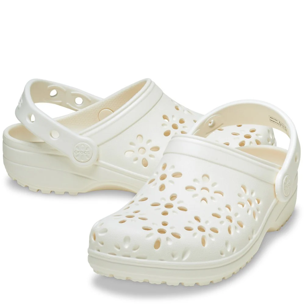 Crocs Unisex Classic Floral Cut Out Clog - Image 3
