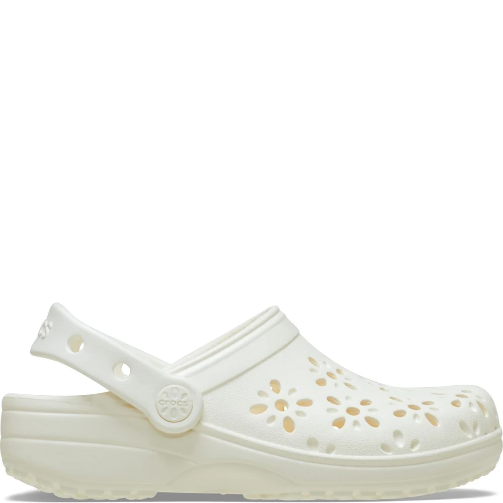 Crocs Toddler Classic Floral Cut Out Clog - Image 7