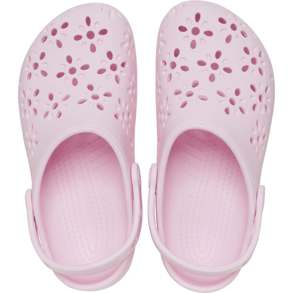 Crocs Toddler Classic Floral Cut Out Clog - Image 5