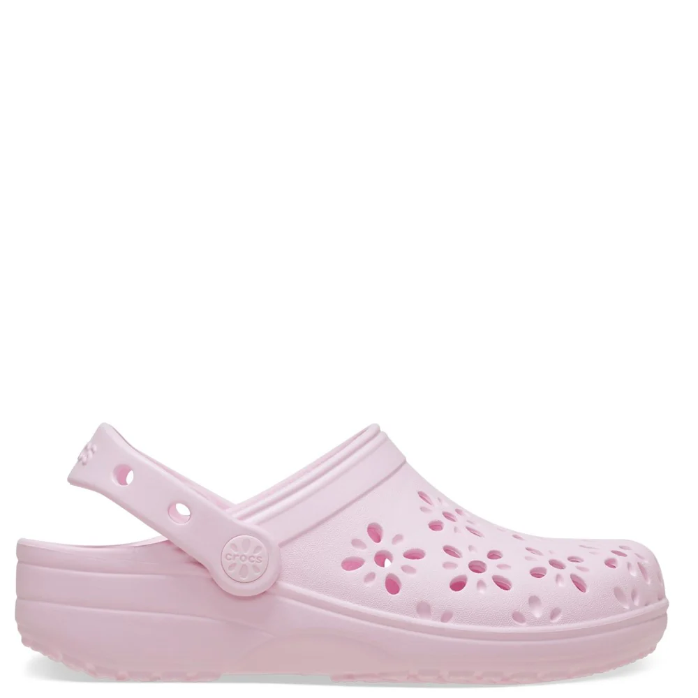 Crocs Kids Classic Floral Cut Out Clog - Image 7