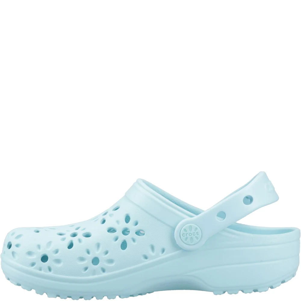 Crocs Kids Classic Floral Cut Out Clog - Image 4