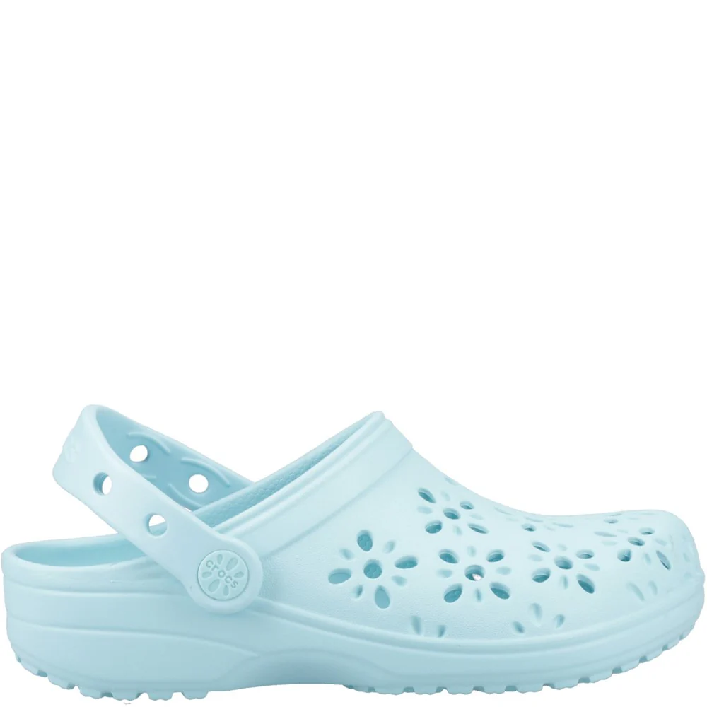 Crocs Kids Classic Floral Cut Out Clog - Image 5