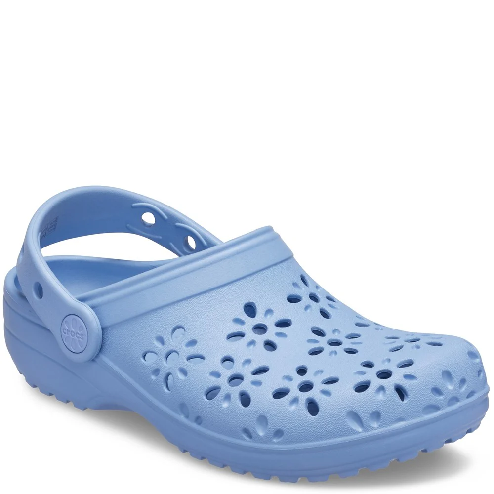 Crocs Toddler Classic Floral Cut Out Clog