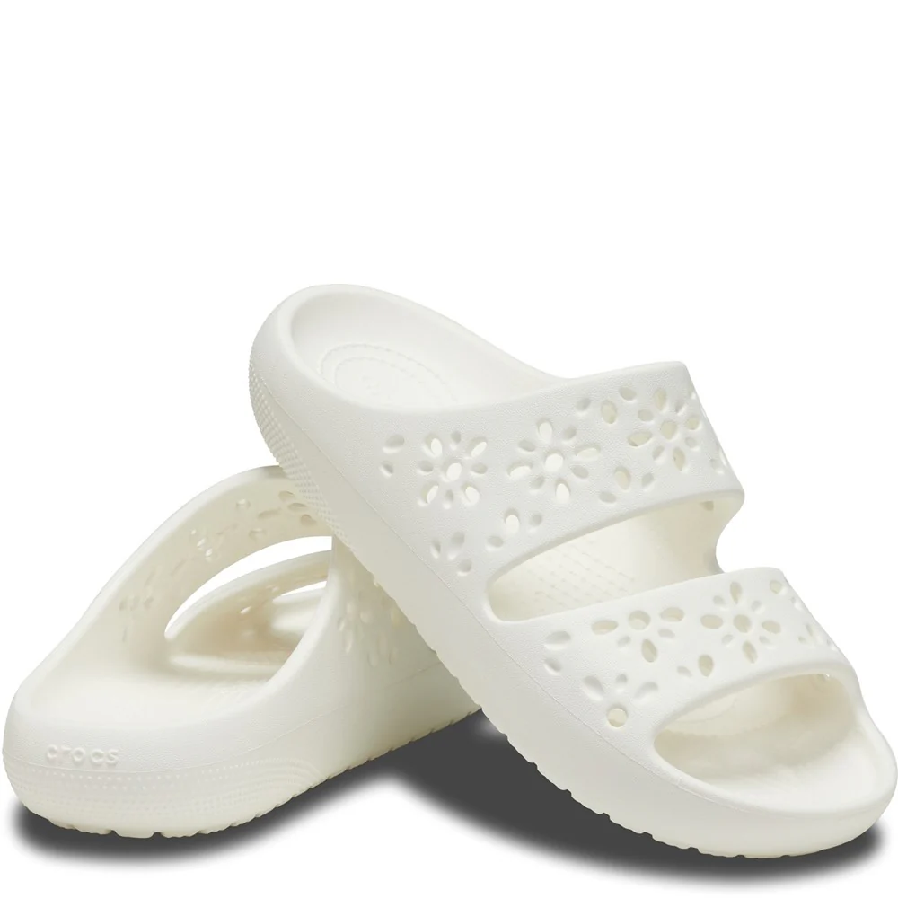 Crocs Unisex Classic Floral Cut Out Sandal - Image 3