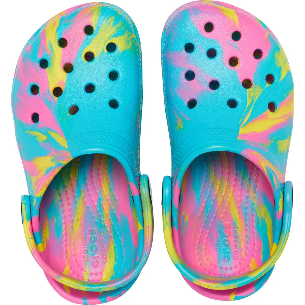 Crocs Toddler Classic Marbled Clog - Image 6