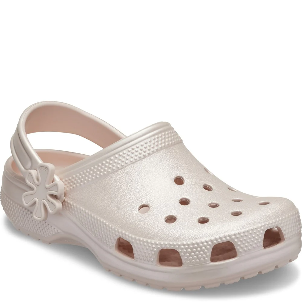 Crocs Toddler Classic Pearl Shine Clogs