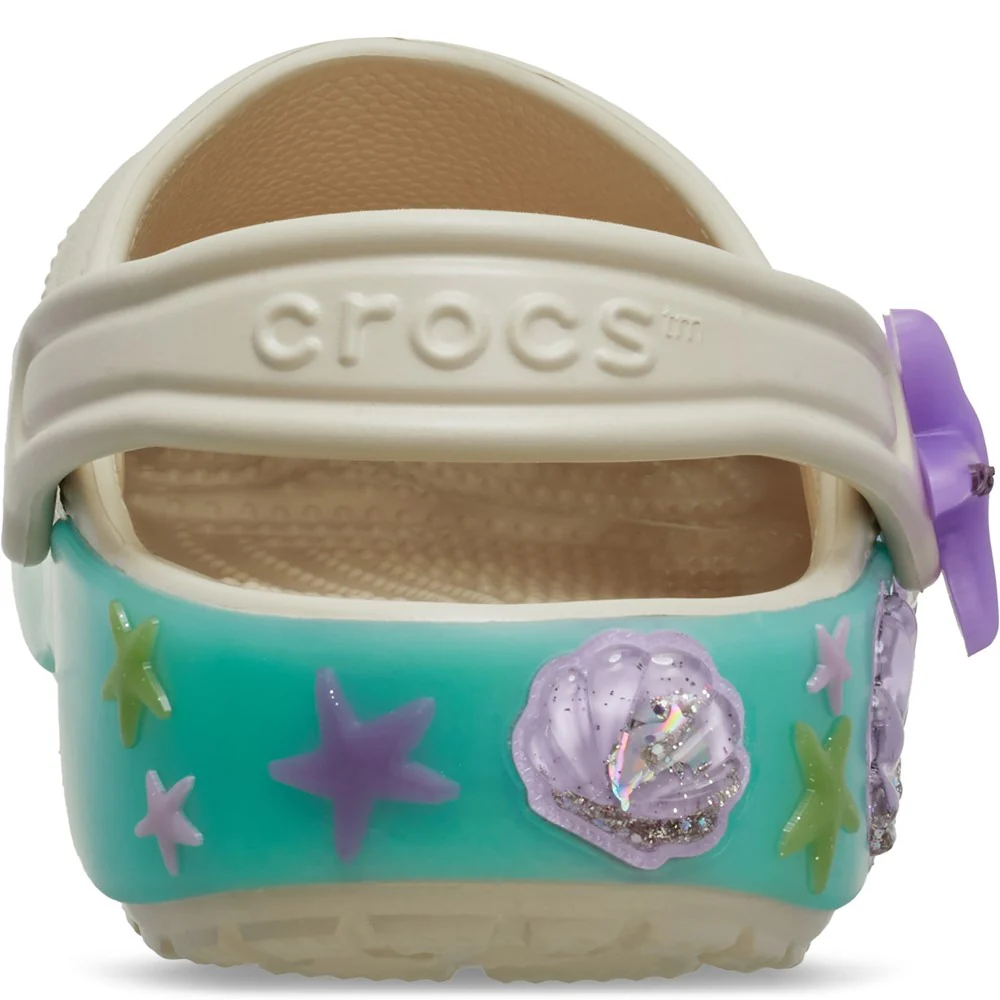 Crocs Kids Classic Sea Sparkle Clogs - Image 2