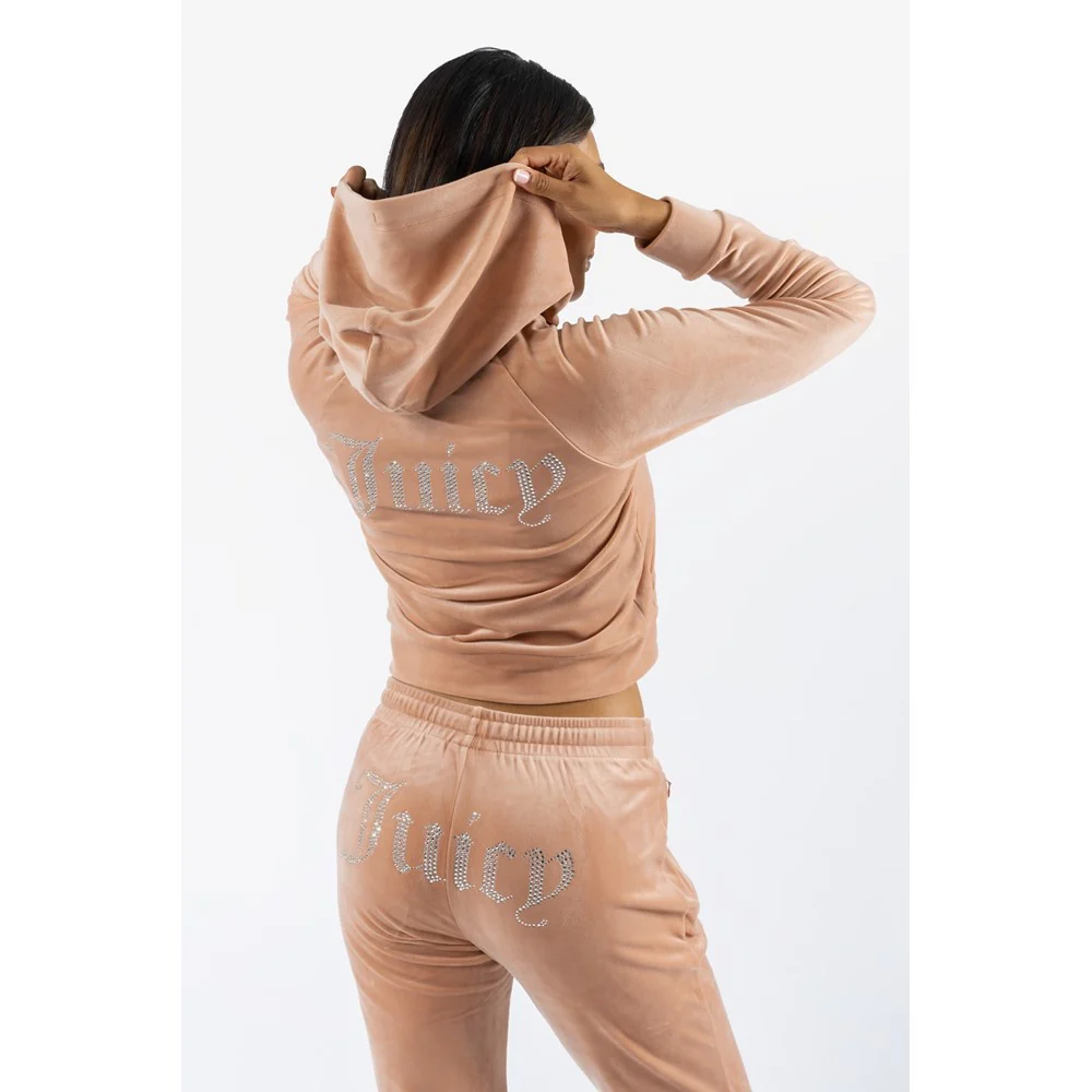 Juicy Couture Classic Velour Hoodie With Juicy  Logo - Image 2