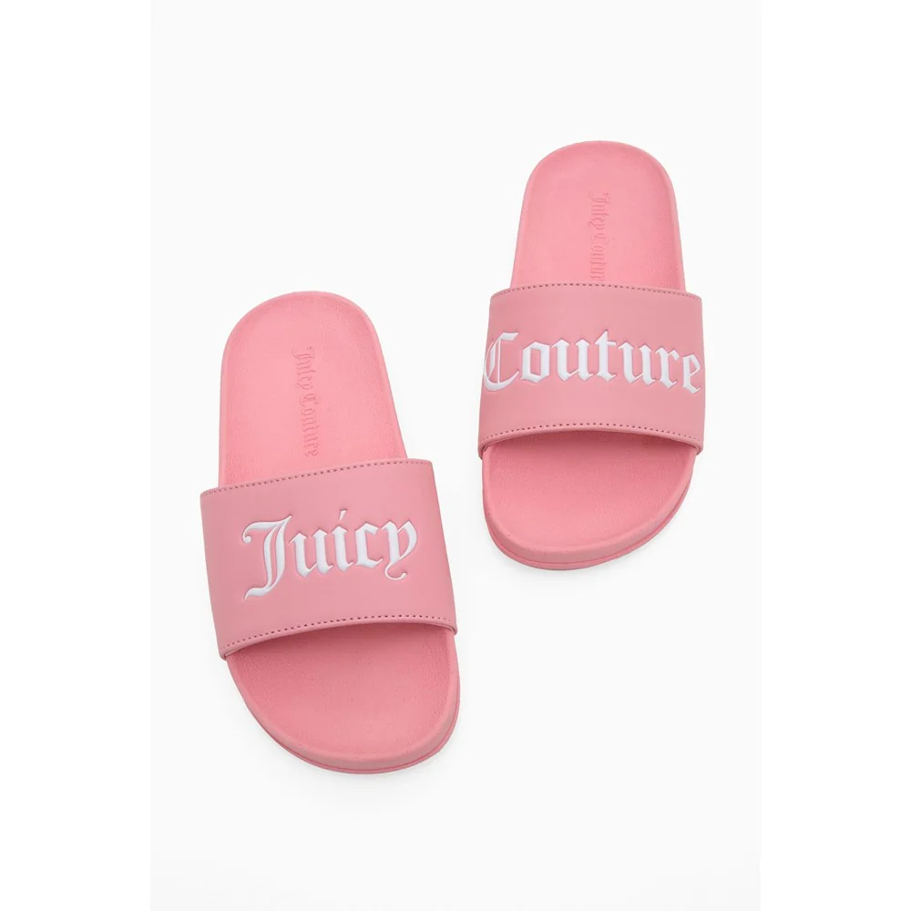 Juicy Couture Collegiate Embossed PU Slider - Image 4