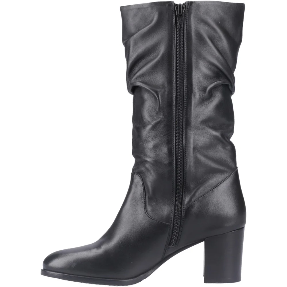 Hush Puppies Cosima Leather Ruched Boot - Image 4