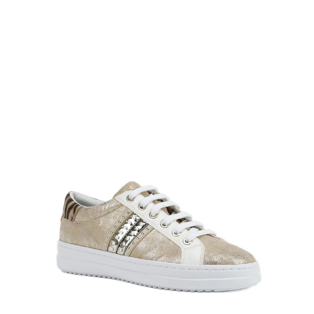 Geox D Pontoise D Lace Up Wide Fit Trainers