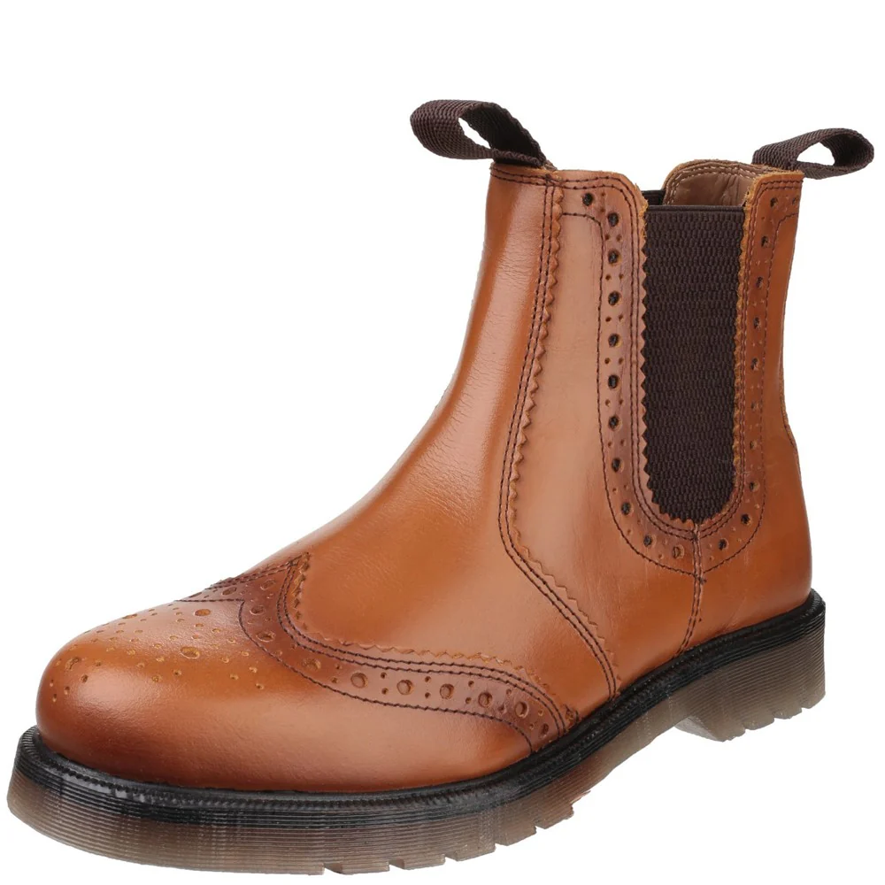 Amblers Dalby Pull On Brogue Boot - Image 6