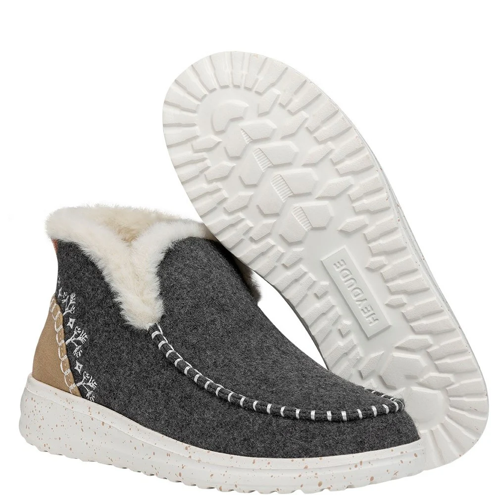 HEYDUDE Denny Wool Faux Shearling Boots - Image 3