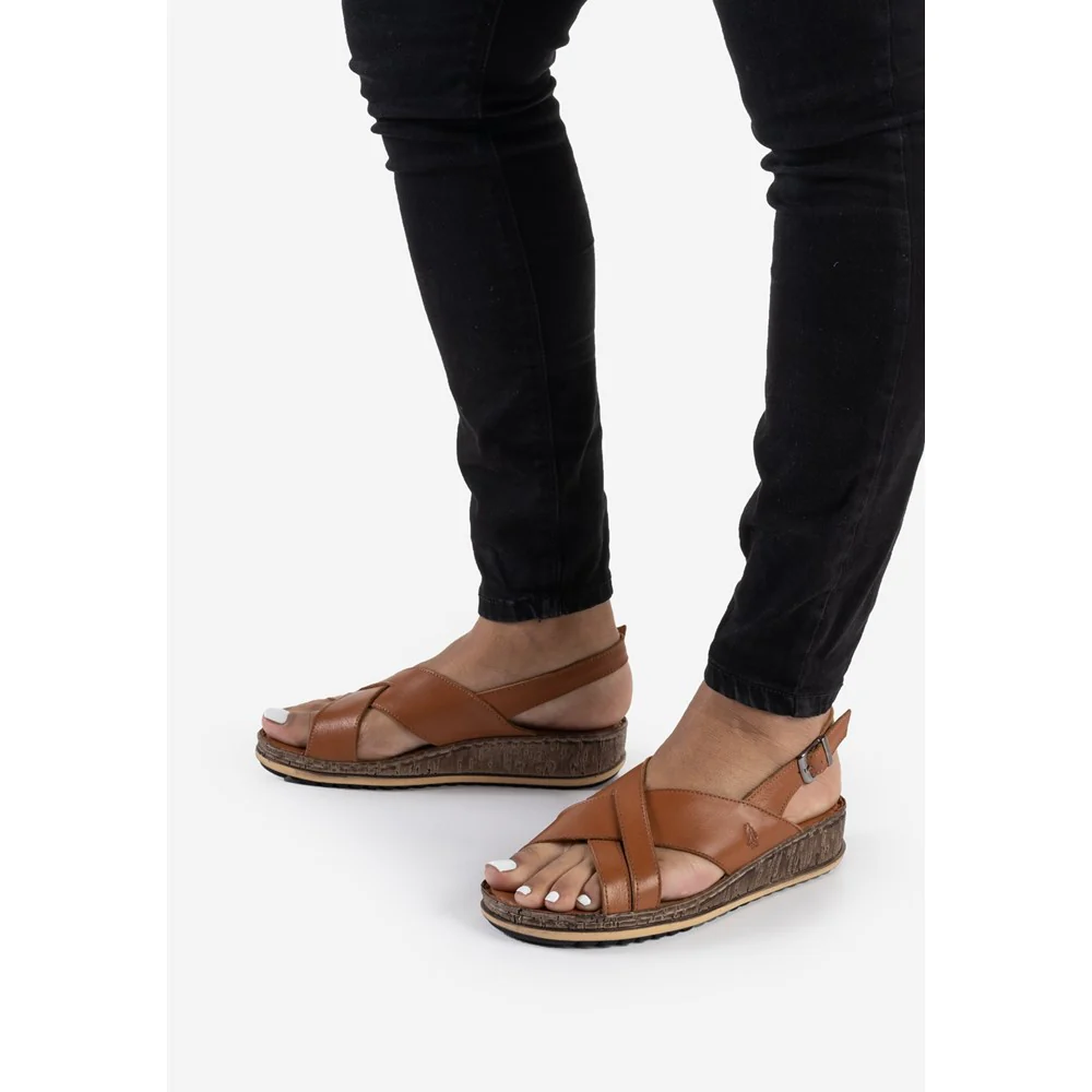 Hush Puppies Elena Cross Over Wedge Sandal - Image 10