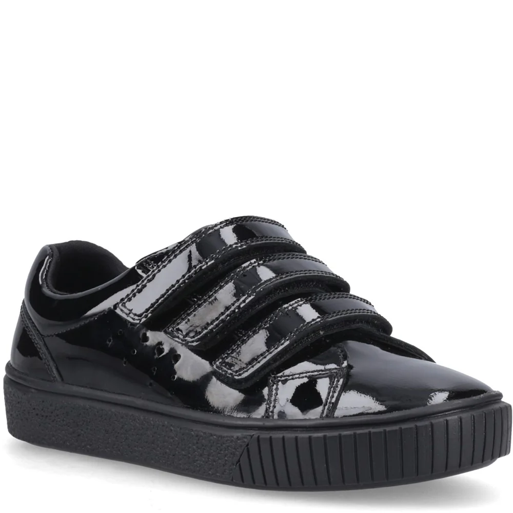 Hush Puppies Elsie Touch Fastening Junior School Shoes