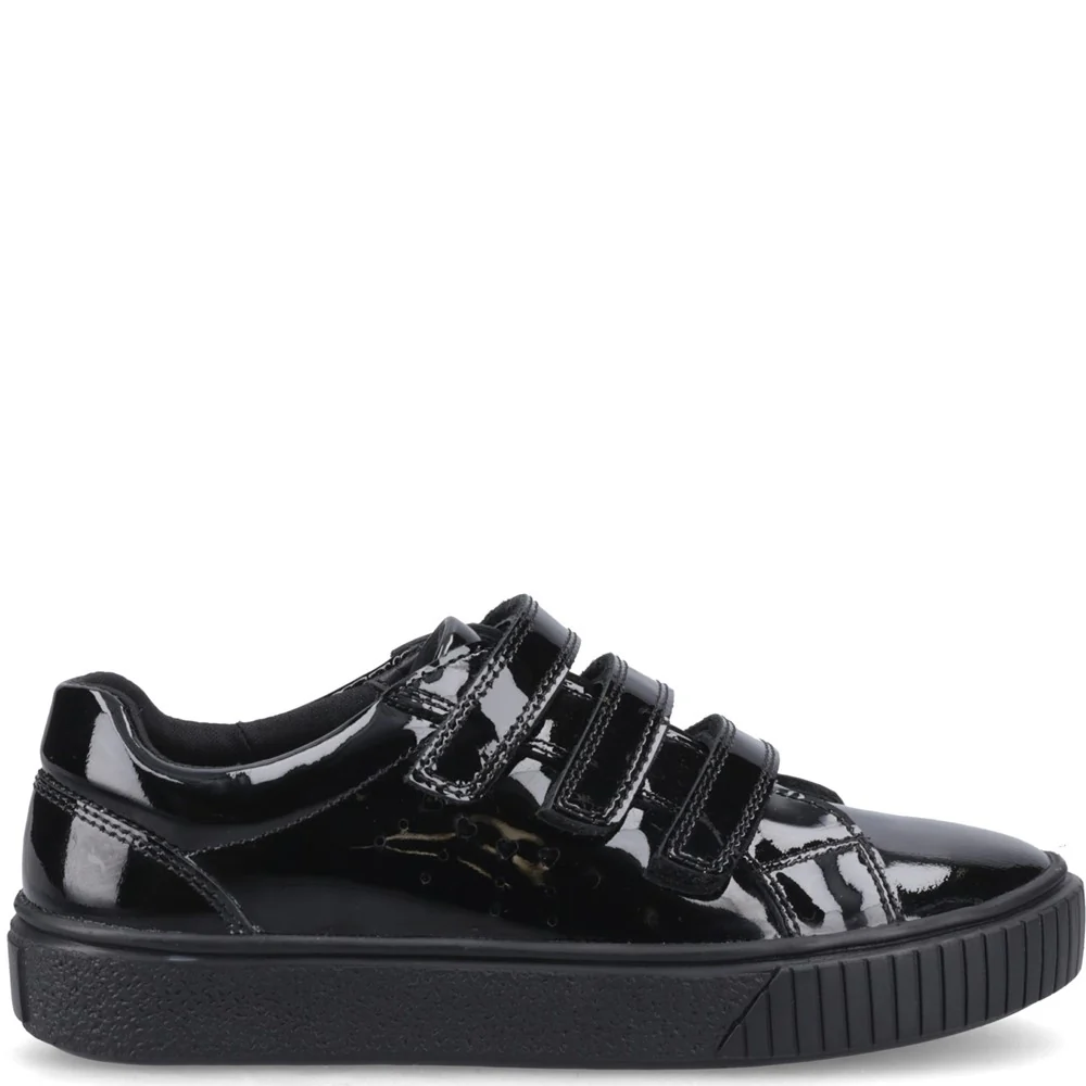 Hush Puppies Elsie Touch Fastening Junior School Shoes - Image 5
